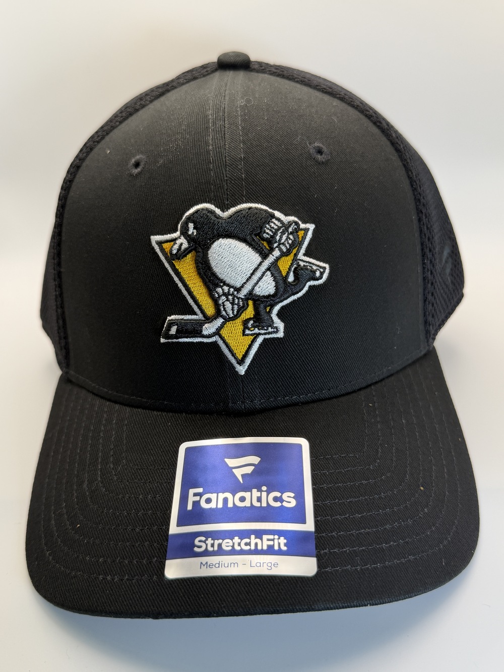 Fanatics Pittsburgh Penguins Black Mesh StretchFit Hat M/L